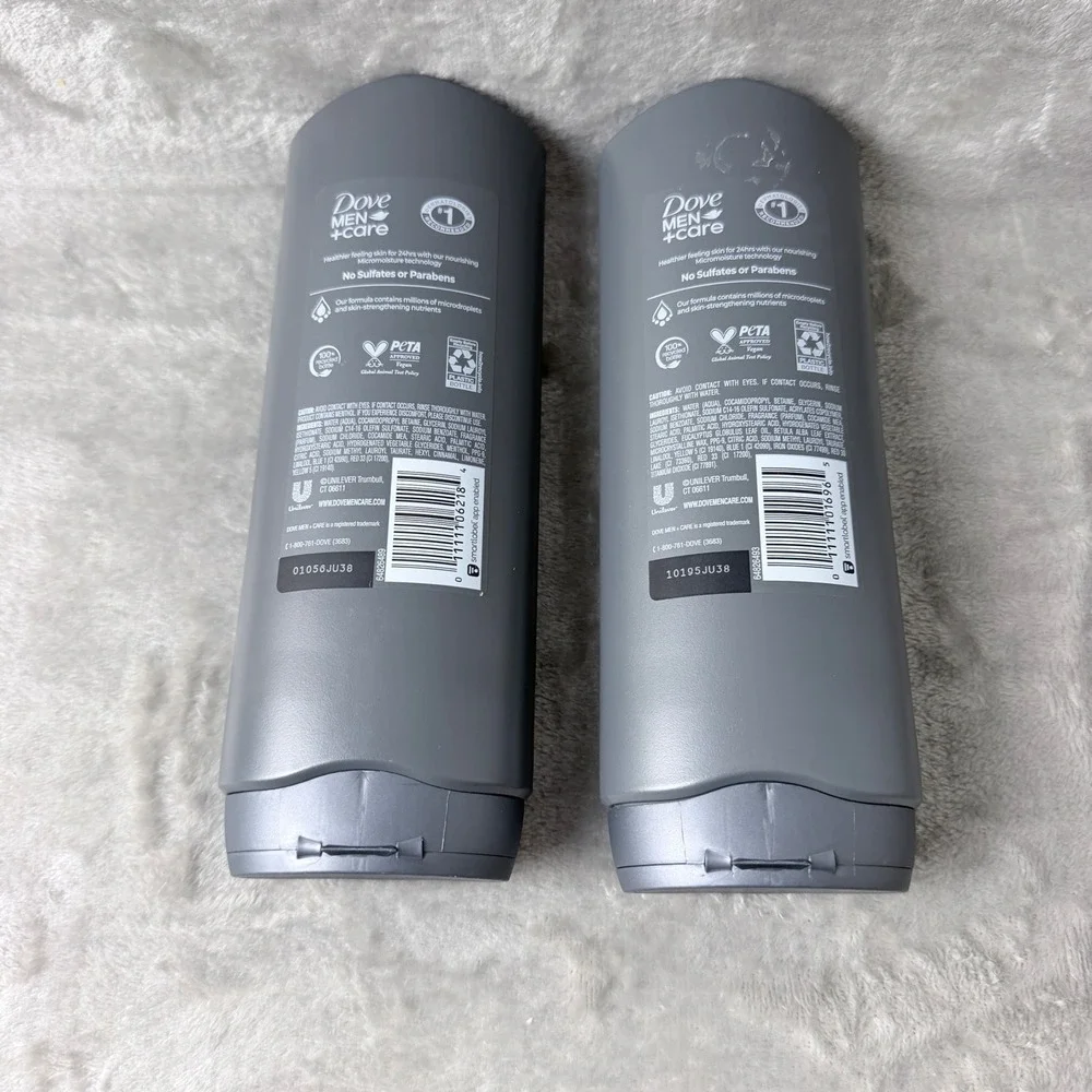 Dove Men+Care Body and Face Wash Men 18oz 2pk Extra Fresh Blue Eucalyptus Birch